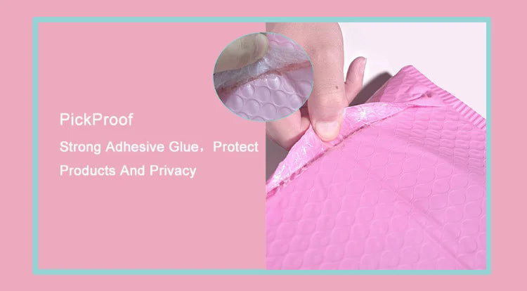 20pcs Bubble Mailers Pink Poly Bubble Mailer Self Seal Padded Envelopes
