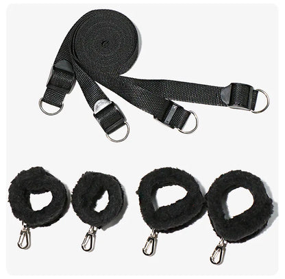 Couples Bed Handcuffs Sex Toys For Woman Bdsm Bondage Set Ankle Cuff Restraints Rope Strap Handcuffs Ankle Cuff Adult Game Goods