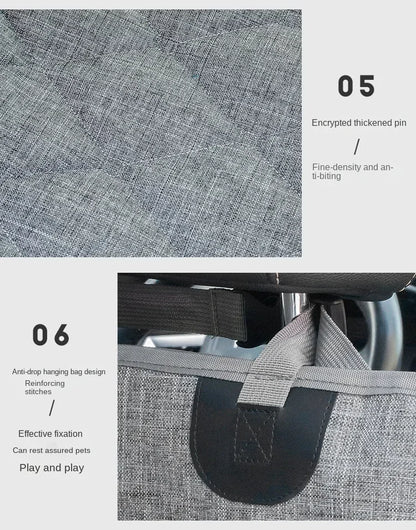 Universal Dog Car Seat Cover Waterproof Pet Car Seat Back Row Dog Pad Hammock Vehicle Rear Cover Cushion for Dogs Safety Pad