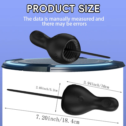 Penis Vibrator Male Masturbator Urethral Sound Dilators 10 Vibration Male Stroker Penis Trainer Glans Stimulator Adult Sex Toys