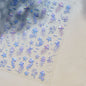 Colorful Bagful Jellyfish Bubbles Swimming Rings Rainbow Stars Ocean Starfish Self Adhesive 5D Nail Art Sticker Manicure Decal