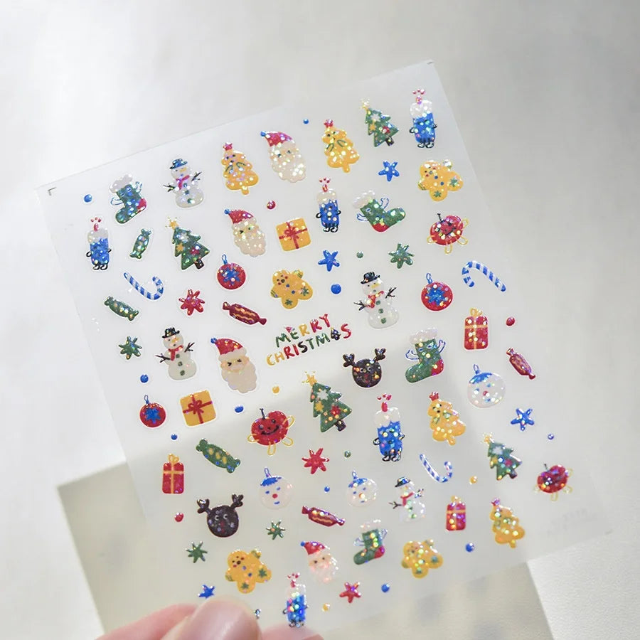 Luxury 5D Floral Nail Art Stickers Gold Silver Chinese Style Metal Frame Shiny Crystal Rhinestone Self Adhesive Manicure Decal