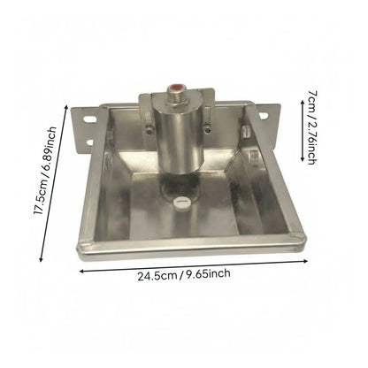 Livestock Drinking Vessel Large Capacity Stainless Steel Water Trough Automatic Refill Bowl for Sheep Goats Cattle Horse Barn