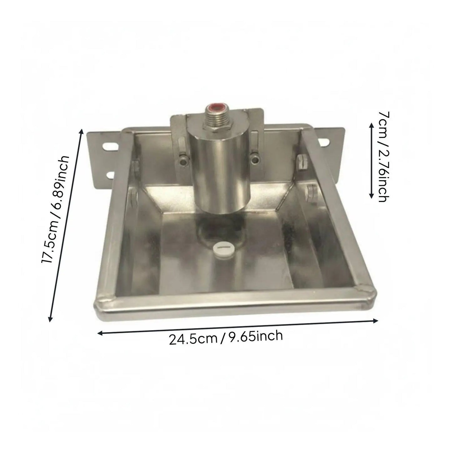 Livestock Drinking Vessel Large Capacity Stainless Steel Water Trough Automatic Refill Bowl for Sheep Goats Cattle Horse Barn