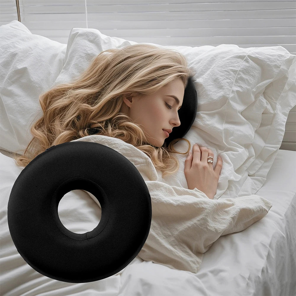 Ear Piercing Pillow for Side Sleepers, CNH and Ear Pain Ear Inflammation，with an Ear Hole Sleeping Pillow, Ear Guard Pillow