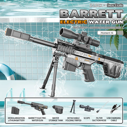 HUIQIBAO Children's electric water gun toy, high-speed water sprayer, suitable for outdoor play use
