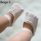 Baby Socks Newborn Socks Summer Lace Baby Socks Solid Color Princess Baby Girl Socks Infant Anti-slip Socks With Rubber Soles