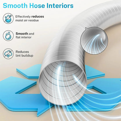 80-200mm Ventilator Pipe Aluminum Air Ventilation Hose Flexible Exhaust Duct for Bathroom Kitchen System Vent Tube Accessories