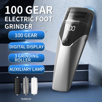 Electric Foot Grinder Electric Foot Rasp Electric Pedicure Foot Sander Waterproof Speeds To Eliminate Feet Dead Skin Foot File