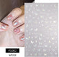 1PCS Marbled Nail Sticker 3D Abstract Lines Sticker Nail Art Supplies Nail Decals Y2K Laser Butterfly Ladies Nail Art Decoration