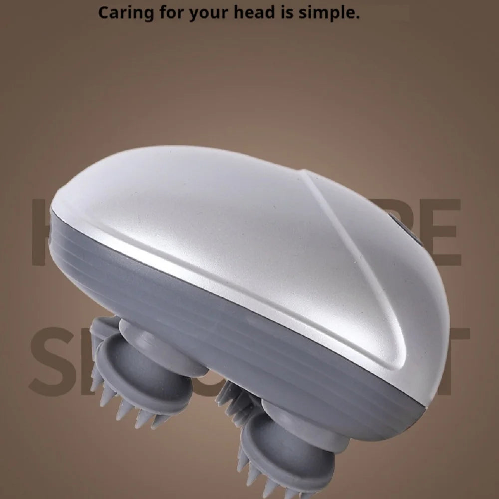 Electric Scalp Head Massager Kneading Vibrating Device Health Shoulder Neck Leg Arm Deep Tissue Massage Cat Pet Massager