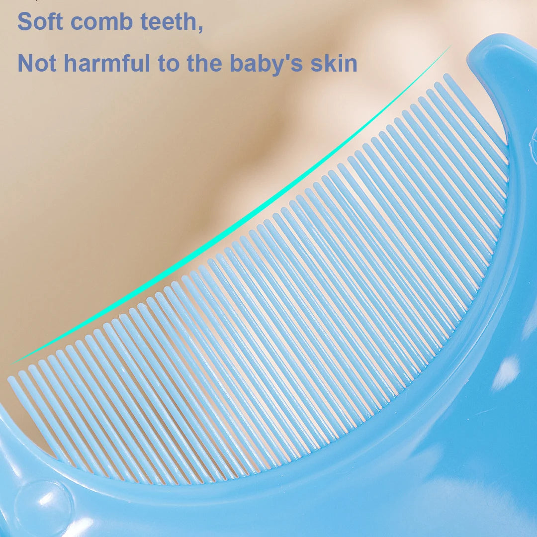 New Baby Hair Comb Accessories Cartoon Cute Comb Infant Bathing Soft Comb Newborn Hair Cleaning Supplies Silicon Head Massage