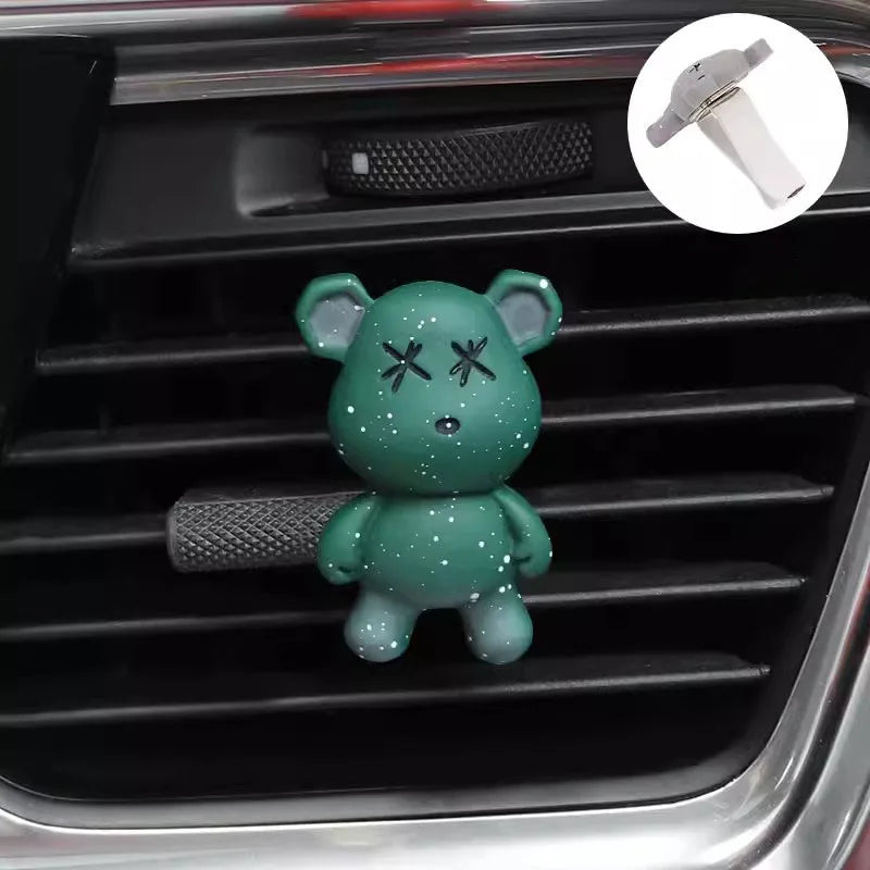Bear Car Air Freshener Outlet Vent Perfume Clips Fragrance Conditioning Aromatherapy Perfume Clip Car Interior Decoration