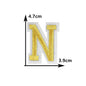 26 English gold letters Hot-melt adhesive ironing embroidery Patch DIY sewing decorative clothes patch