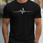 Fashion Summer 3D Stripe Letter Print Men's T Shirt Hip Hop Trend Harajuku Streetwear Casual O-neck Oversized T-shirts Men Tops