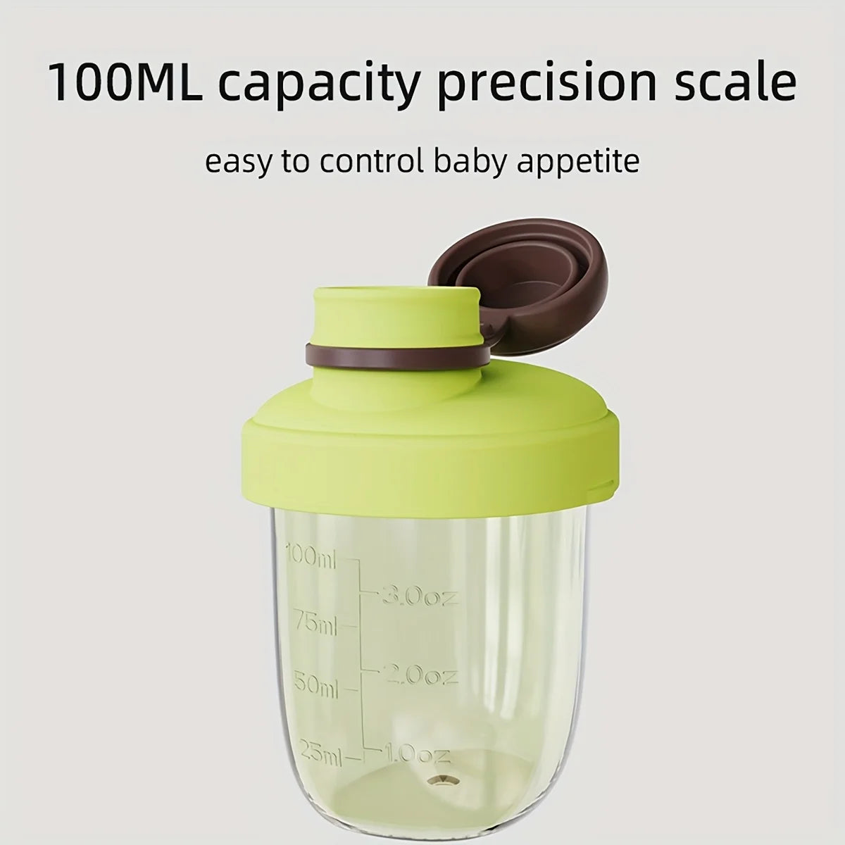 1 Meal 1 Time-New Mini 100ml Portable Travel Milk Powder Container,Baby Formula Dispenser,Storage Box,Perfectfor Outdoor Feeding