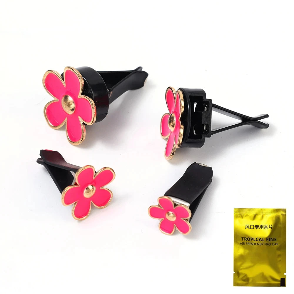 Little Daisy Car Air Vent Perfume Clip Cute Cars Aroma Diffuser Pendant Creative Girly Auto Interior Decoration