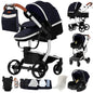Baby pram Lightweight stroller Baby carriage PU 3in1 stroller Baby stroller 3-in-1 Baby carriage strollers for baby light carts