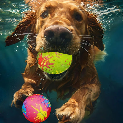 20pcs Dog Toys, Swimming Pool Splash Balls, Reusable Water Cloth Balls, Absorbent Bubble Balls, Summer Beach Parties