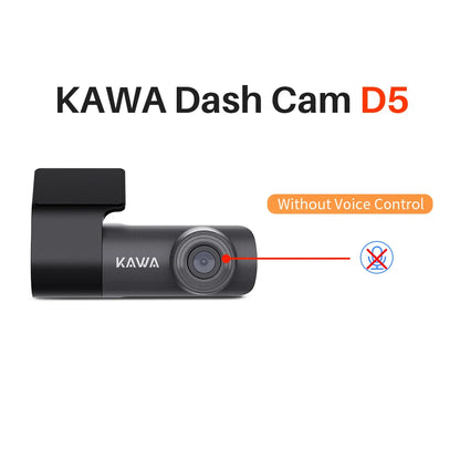 2K Dash Camera For Car DVR Dash Cam In The Car KAWA D5 Video Recorder Emergency Voice Control WiFi APP Monitor WDR Dashcam