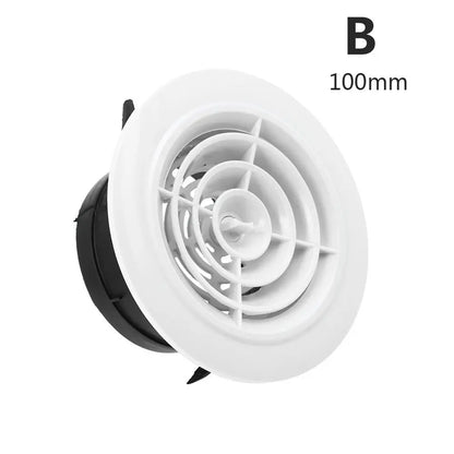 100/150mm Various Shapes Air Vent Extract Valve Grille Air Circulation Vents Cover Round Ducting Ventilation Cover Accessories