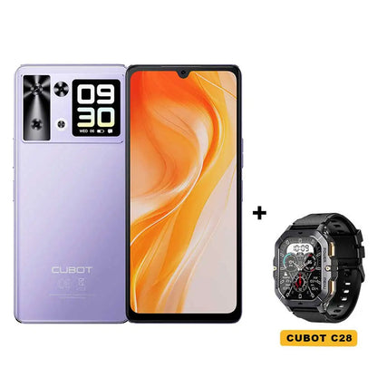 Smartphone Android 15 Cubot P90, 6.88-Inch 120Hz Screen, 24GB RAM+256GB ROM, G100 Octa-core, 2.2GHz, 64MP, 5100mAh,NFC, 4G Phone