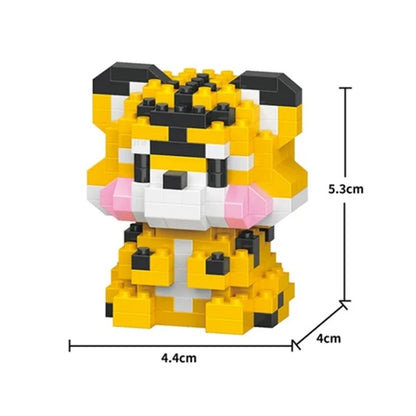 Insect Micro Animals Pet Cats Dog Building Blocks 3D Diamond Model BEE Snail Brick City Construction Toy for Children Kid Gift