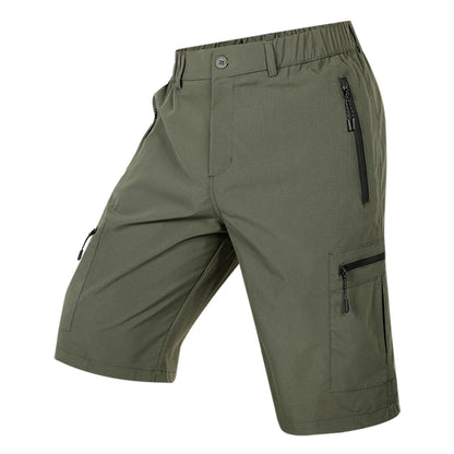 Summer Quick Dry Cargo Shorts Mens Lightweight Work Cargo Shorts Multi Pockets Waterproof Outdoor Hiking Fishing Shorts Male