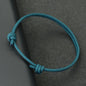 Minimalist Handwoven Rope Bracelet Unisex Sliding Adjustable 4 Styles Chroma 2mm Ethnic Cord Braclet Couple Casual Daily Jewelry
