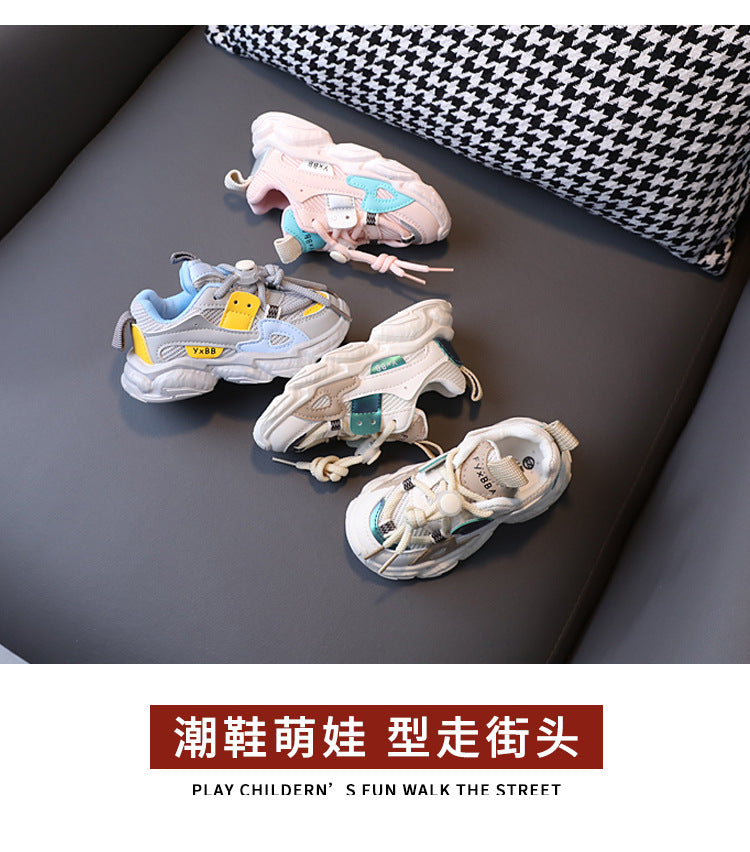 Size 21-36 Baby Toddler Shoes For Boys Girls Breathable Mesh Little Kids Casual Sneakers Non-slip Children Sport Shoes tenis