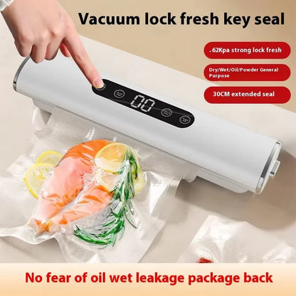 HOMEFISH Professional Vacuum Sealer for Food Vacuumor for Products Kitchen Sealing Machine Cuisine Packaging Plastic Bag Sealant
