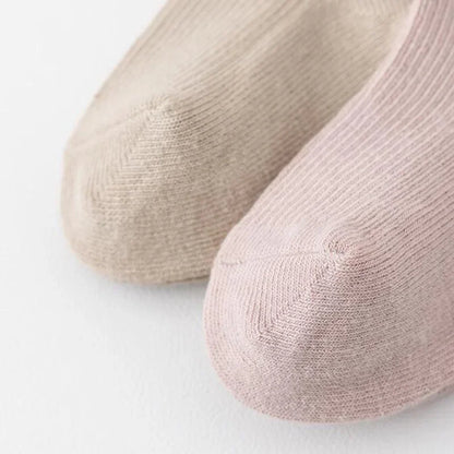 1Pair/lot New Boys and Girls Solid Color Baby Socks