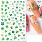 3d Nail Art Decals Elegant White RoyalBlue Roses Flowers Adhesive Sliders Nail Stickers Decoration For Nail Manicure