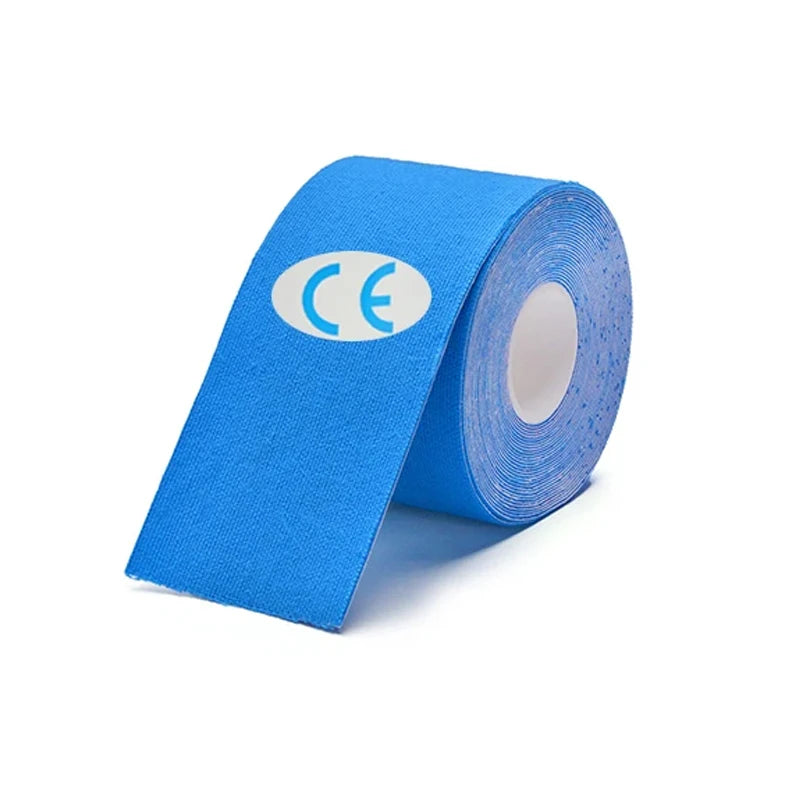 5CM*5M Kinesiology Tape Athletic Recovery Elastic Tape Kneepad Muscle Pain Relief Knee Pads Support for Gym Fitness Bandage