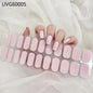 16/18/20Tips Semi-Cured Gel Nail Strips Adhesive Full Cover Stickers for Nails UV Lamp Need Press On Nails Fashion Manicure