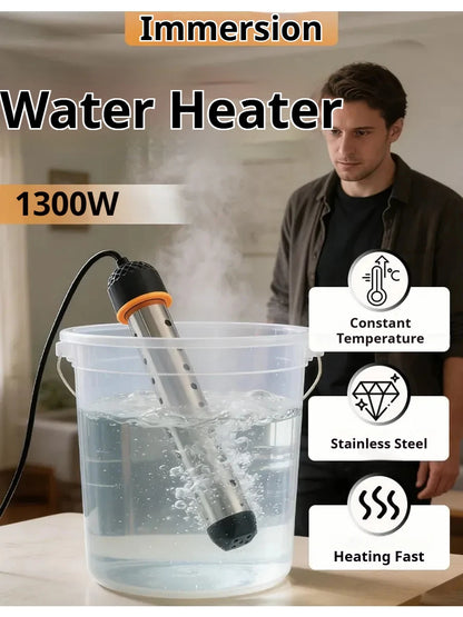 Pool Heater Water Heating Boiler Swimming Solar Bath Tub Immersion Portable Hot Fast Automatic Power Off Intelligent 2500W 220V