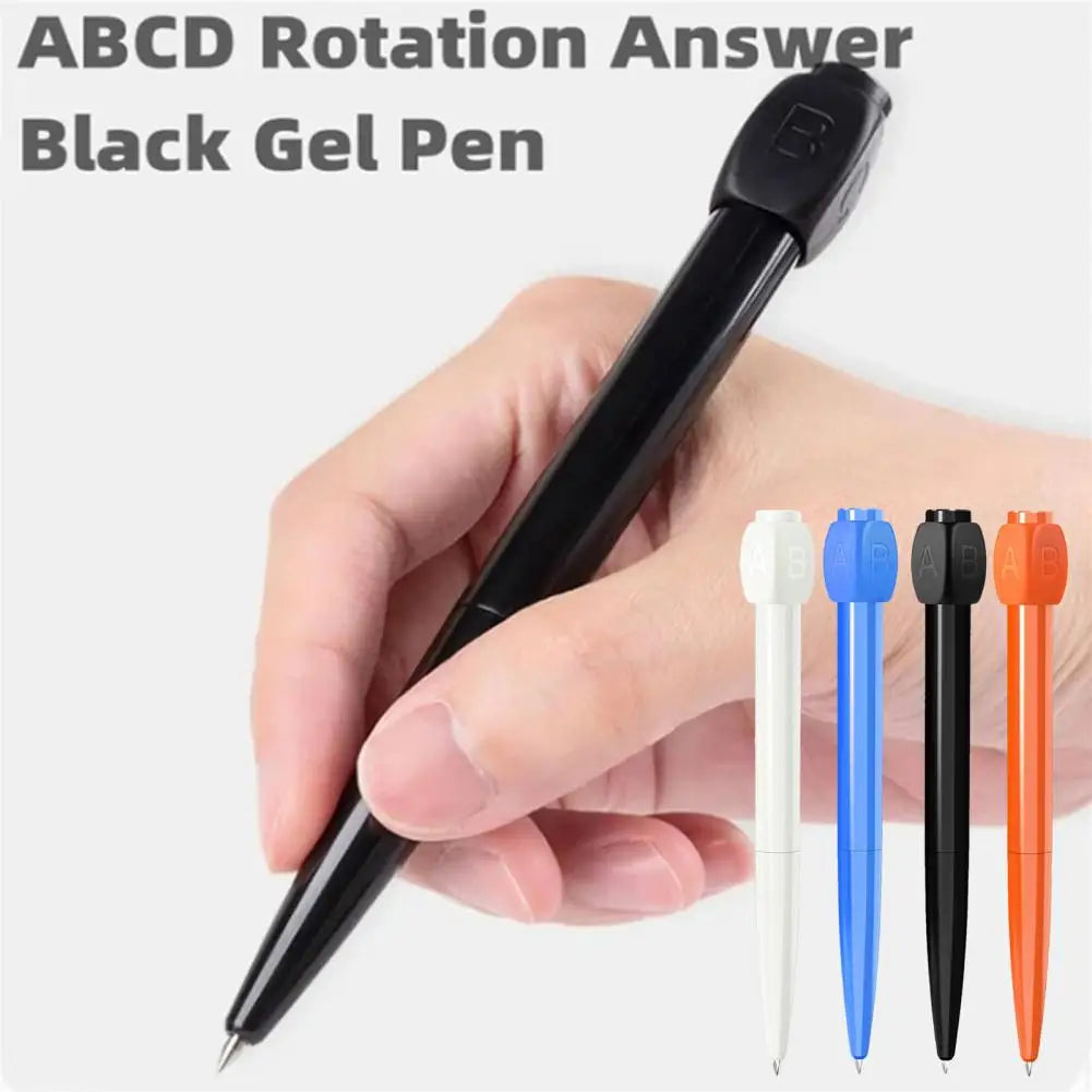 Funny ABCD Rotation Answer Gel Pen Ballpoint Silent Bearing Relieve Anxiety Novel Design Rotation Gel Pen School