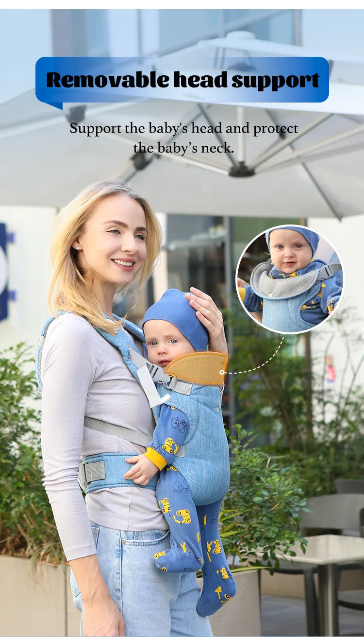 Baby Shoulder Strap Portable Children Strap Backpack Thicken Shoulder Ergonomic Hoodie Kangaroo Baby Strap