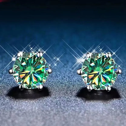 18K Plating Earrings S925 Sterling Silver D Color VVS1 Zircon Earring Stud for Women As Shinning As Diamond Wedding  Jewelry