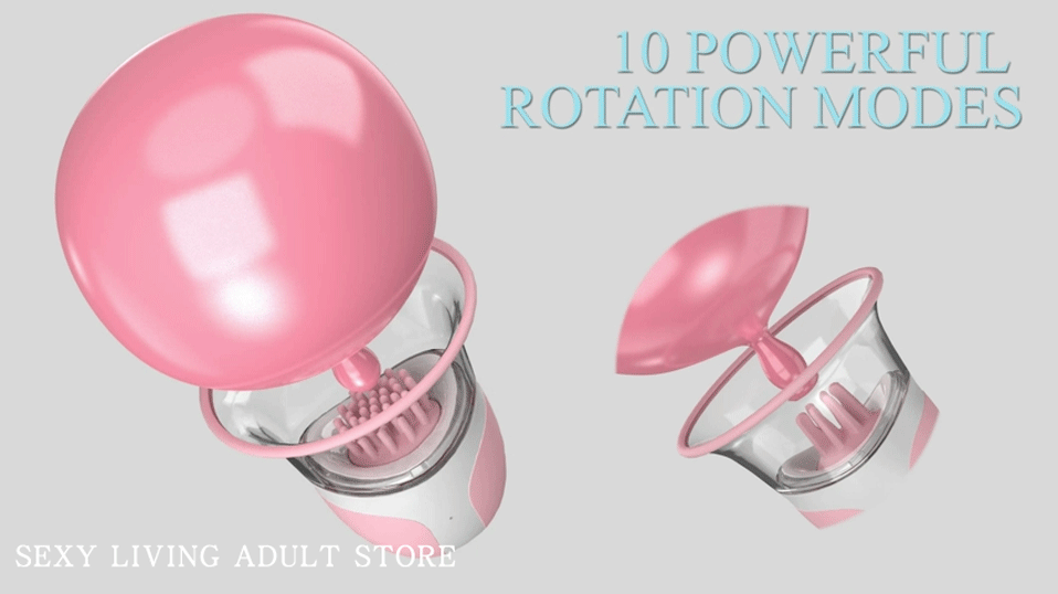 Breast Enhancement Sucking Vibrator Rotating Vacuum Pump Bra Sucker AV Breast Massager Female Nipple Stimulation Masturbator