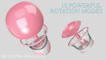 Breast Enhancement Sucking Vibrator Rotating Vacuum Pump Bra Sucker AV Breast Massager Female Nipple Stimulation Masturbator