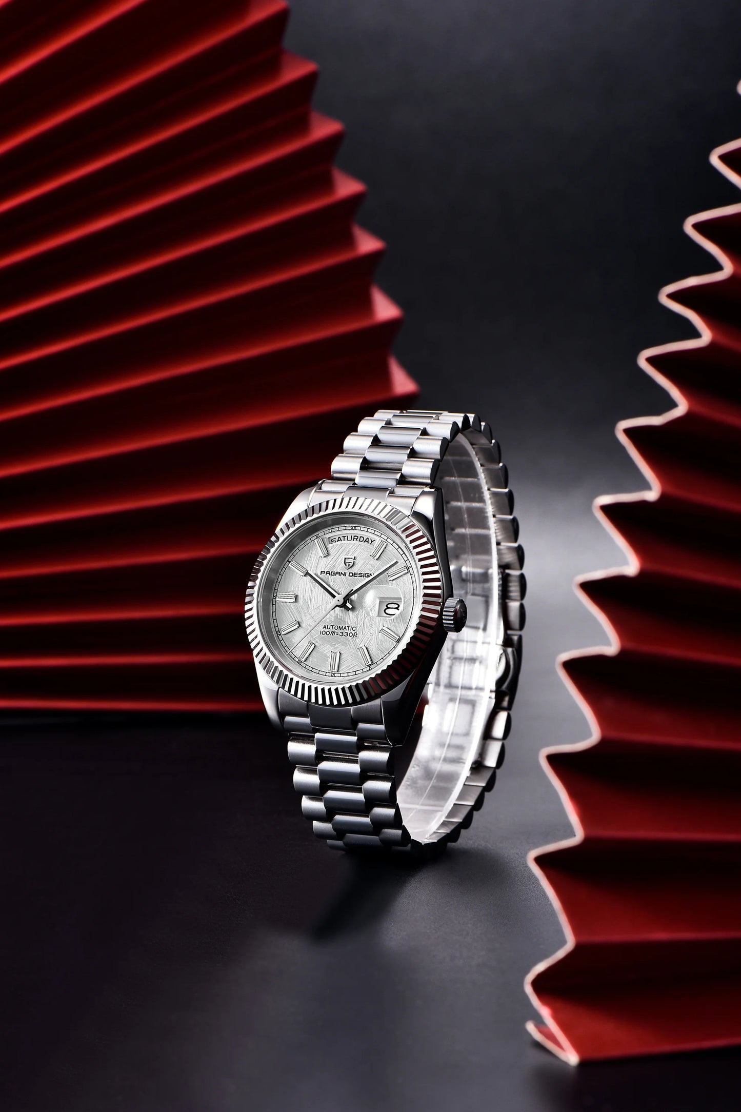 PAGANI DESIGN 2026 New Luxury Rose Gold DD40 Automatic Watch For Men 8285 Mechanical Wristwatch Men Stainless Steel Waterproof
