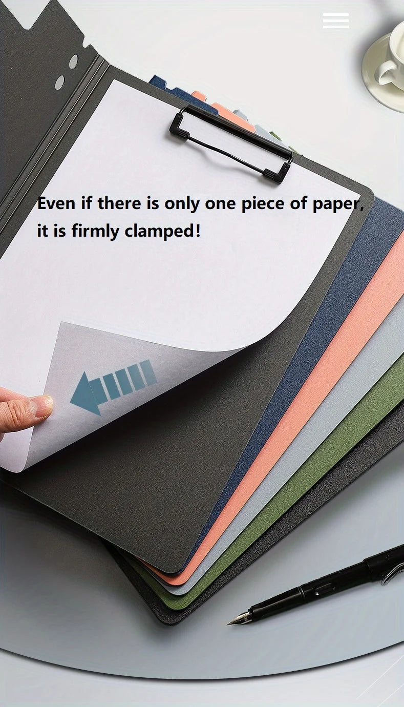 A4 Folders Board Test Paper Folder Data Storage Bag File Storage Documents Organizer Clipboard With Cover For Student Stationery