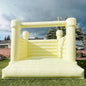 Macaron Pastel Inflatable Wedding Bounce House White Jumping Bouncer Bouncy Castle Pink Blue Peach PVC For Kids Adults Outdoor