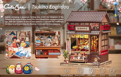 CUTEBEE Book Nook DIY Building Kit with Laser-Cut Precision Pieces 3D Wooden Puzzle  Collectible Desk Home Decor for Gift Idea