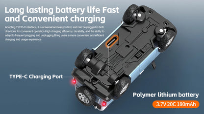 WLtoys 1/64 Mini RC Car with 720P FPV Camera Wifi APP Control 2.4G Reomte Contorl Racing Vehicle Toy for Children 6405 6406