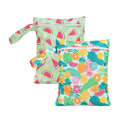 Elinfant 2pcs Waterproof Mini Storage Bag For Swimming,Beach&Gym,18*25cm Waterproof Diaper Bag,Wet Dry Bag