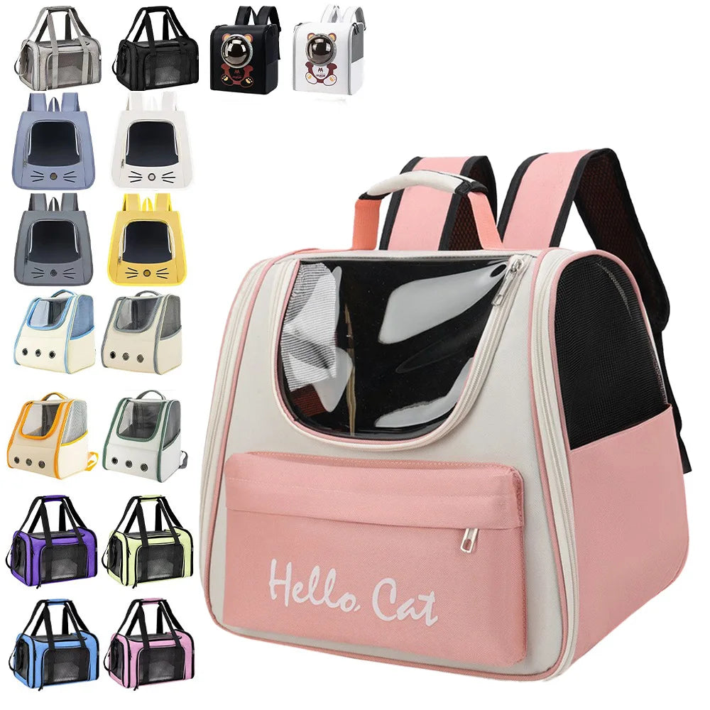 Backpack for Cats and Dogs, Portable Pet Bag for Outdoor Use, Large Capacity Space Cabin, Carrying Cat and Dog Box, Outdoor Bag
