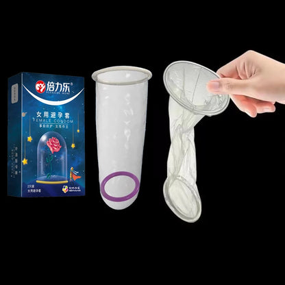 Female Condoms For Women More Comfortable Freedom Orgasm Lubricant Ultra Thin Condom Sterile Safe Sex Toys For Woman
