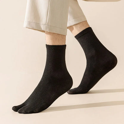 3pairs Unisex Split-Toe Socks Women'S Comfortable Sweat-Absorbent Breathable Two-Toe Sock Easy Solid Color Men'S Boat Sox